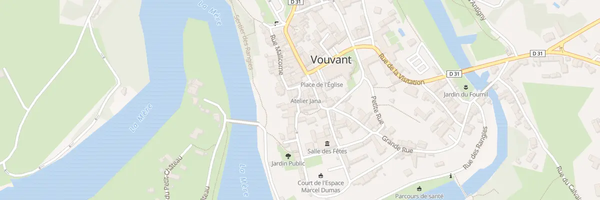 Plan du 1 Rue basse des remparts à Vouvant