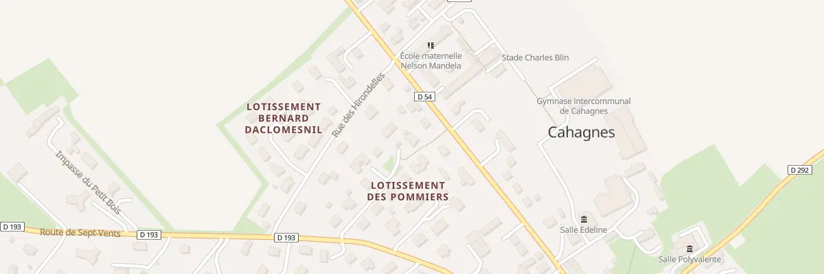 Plan du 15 Imp des Rouges-Gorges à Cahagnes