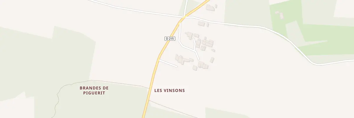 Plan du 1 Les Vinsons à Champdolent