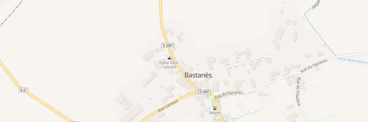 Plan du 5008 Le Bourg à Bastanès
