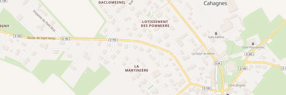 Plan du 33 Rte de Sept Vents à Cahagnes