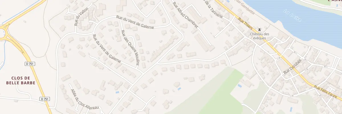 Plan du 23 Rue du Lt Col Paul Vigiere à Chalonnes-sur-Loire