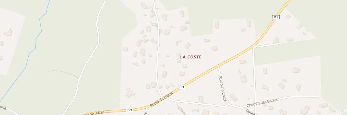 Plan du 3 Che des Meuniers à Belin-Béliet