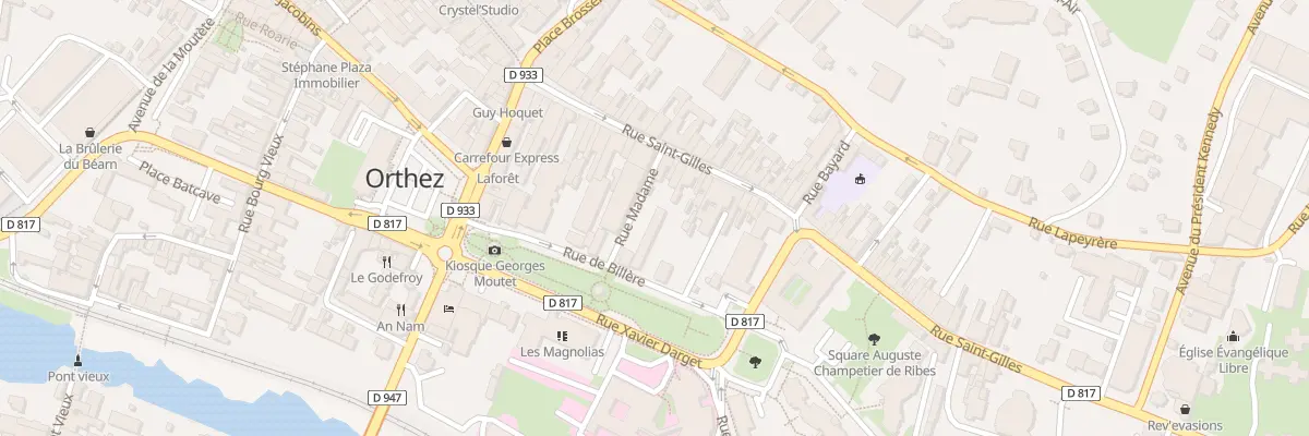 Plan du 47 Rue Saint-Gilles à Orthez
