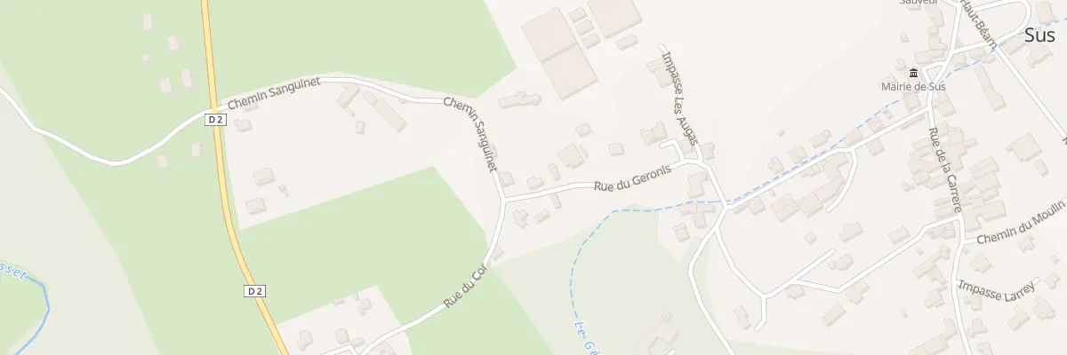 Plan du 22 Rue du Geronis à Sus