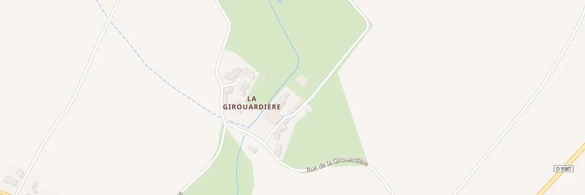 Plan de La Girouardiere à Antigny