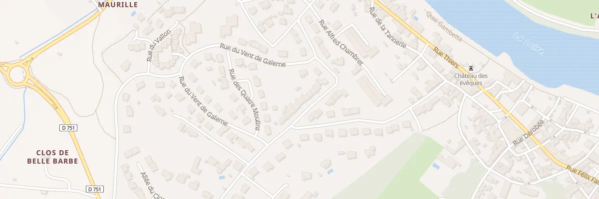 Plan du 28 Rue du Lt Col Paul Vigiere à Chalonnes-sur-Loire