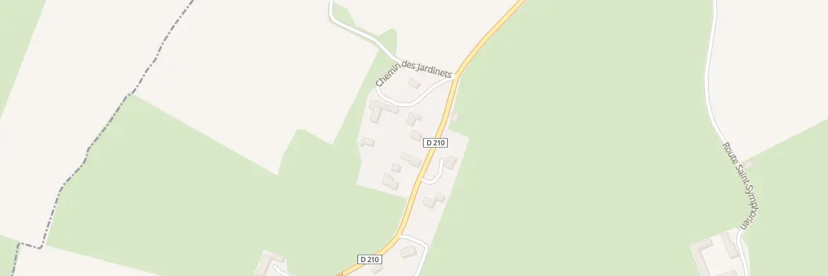 Plan du 84 Rte du Tronquay à Cussy