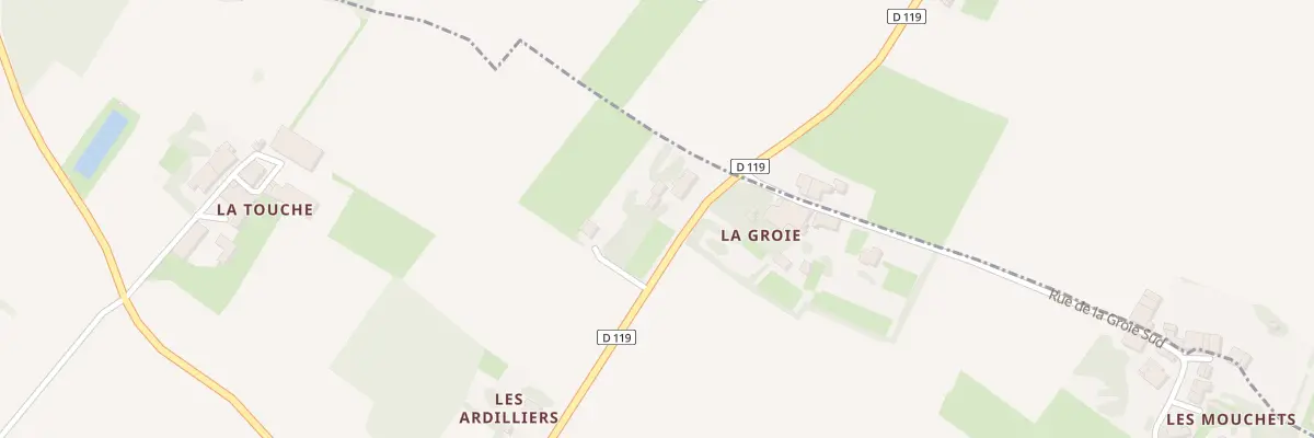 Plan du 13 Rte des Essards à Soulignonne