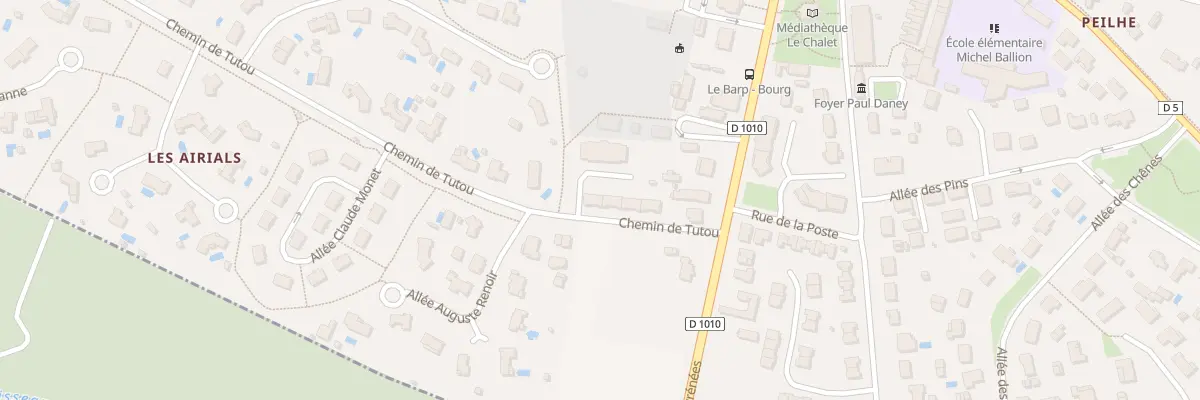 Plan du 71B Che de Tutou au Barp