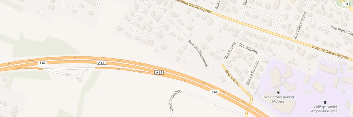 Plan du 16 Rue des Marmonts à Orthez