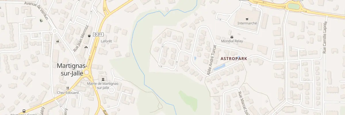 Plan du 12 Rue Maryse Bastié à Martignas-sur-Jalle