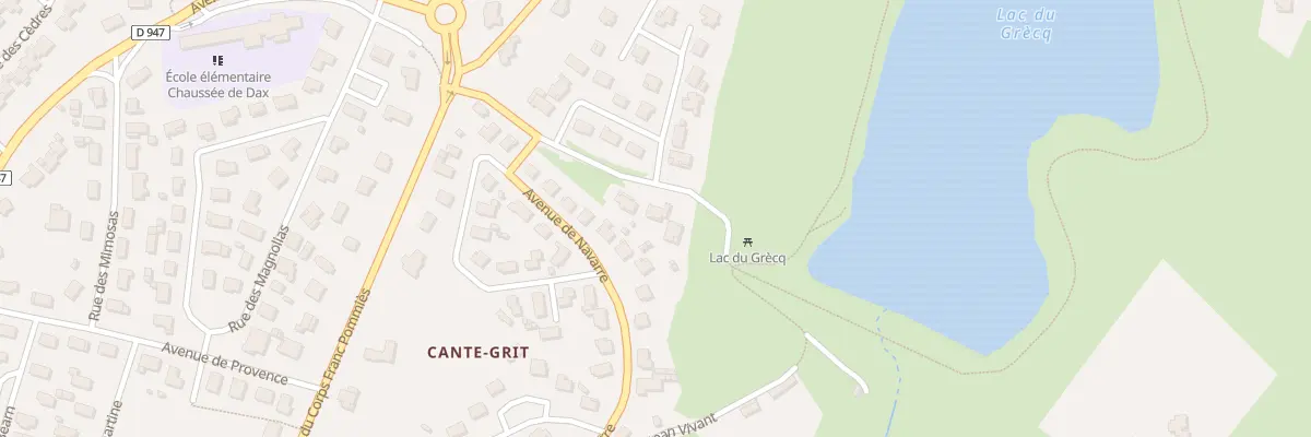 Plan du 4 Bd Mal Leclerc à Orthez