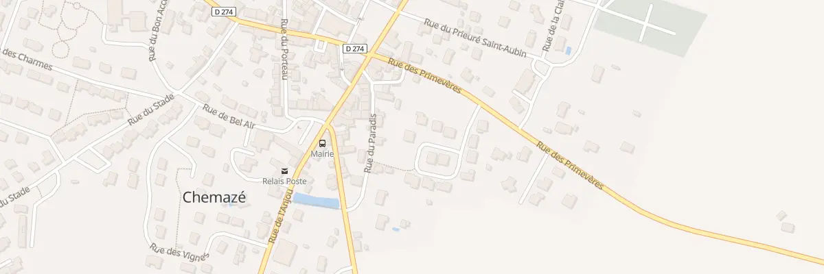 Plan du 16 Rue du Clos des Primevères à Chemazé