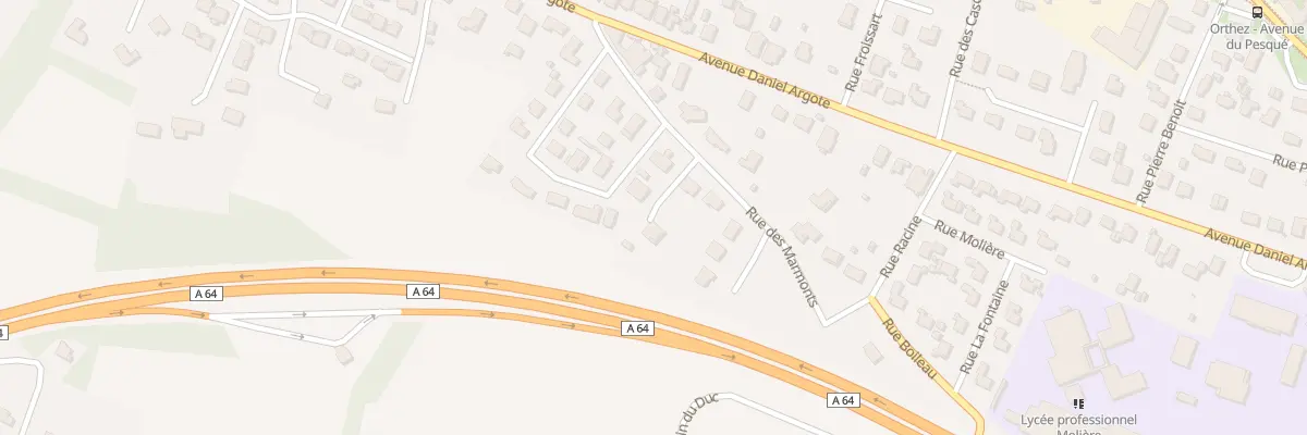 Plan du 6 Rue des Marmonts à Orthez