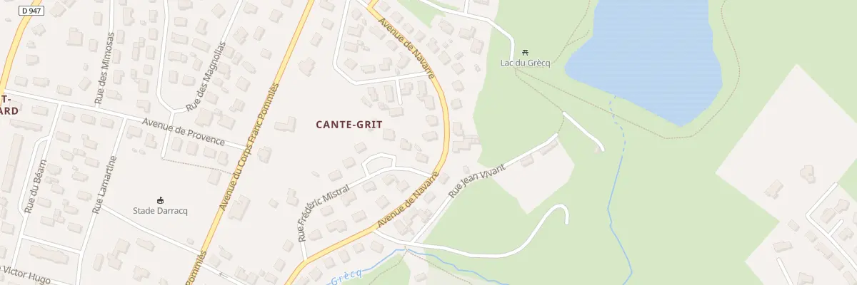 Plan du 15 Av de Navarre à Orthez