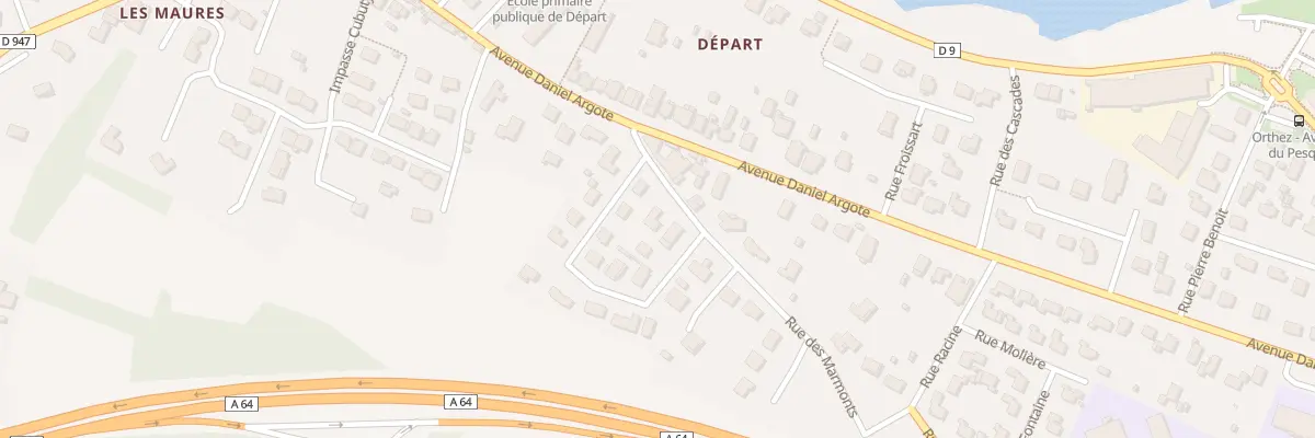Plan du 2 Rue des Marmonts à Orthez