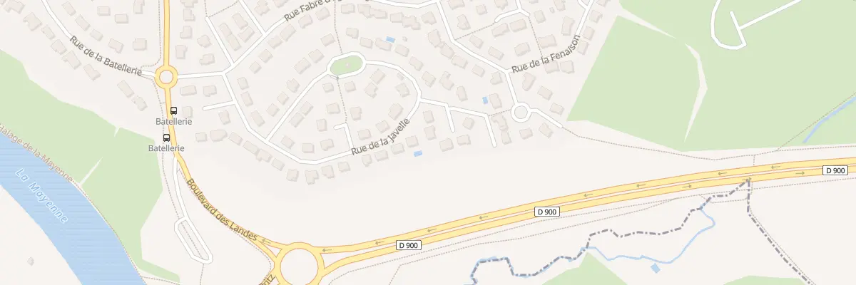Plan du 36 Rue de la Javelle à Changé