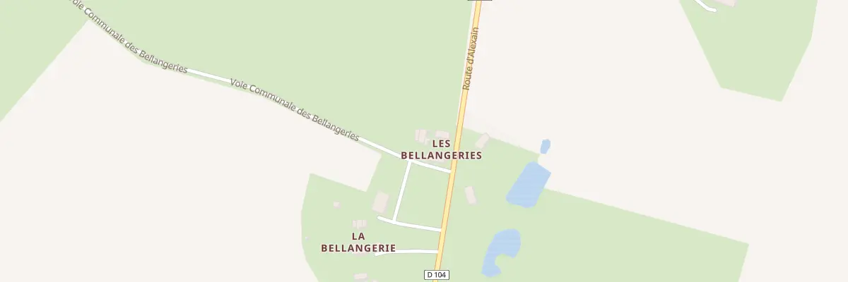Plan du 1737 Vc des Bellangeries à La Bigottière