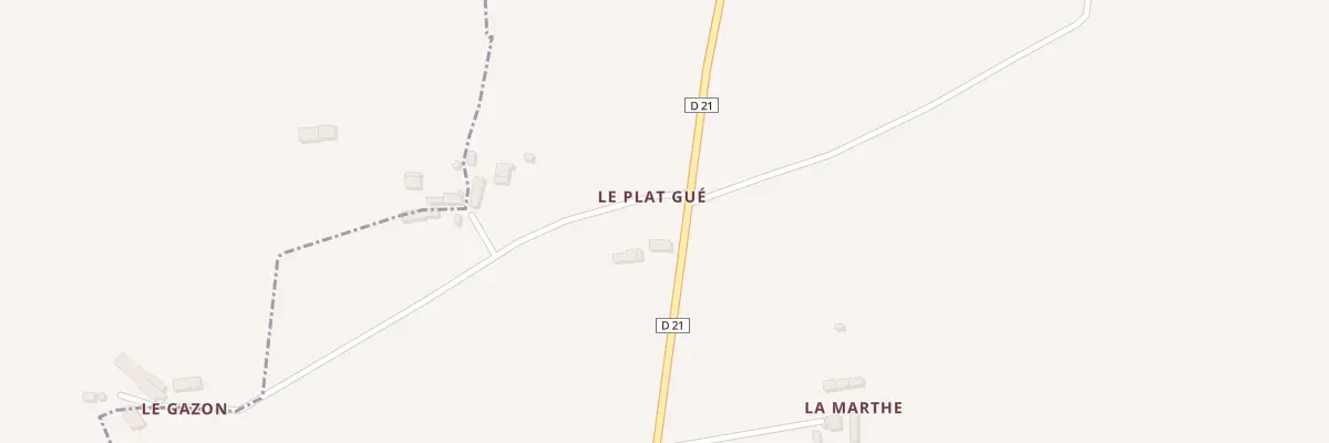 Plan du 184 Le Plat Gue à Passais Villages