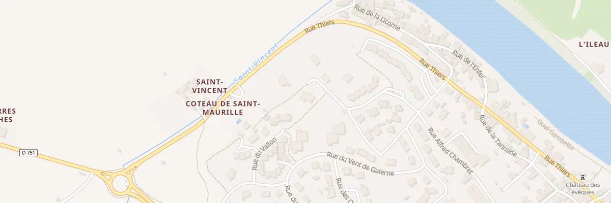 Plan du 3 Rue du Côteau Saint-Maurille à Chalonnes-sur-Loire