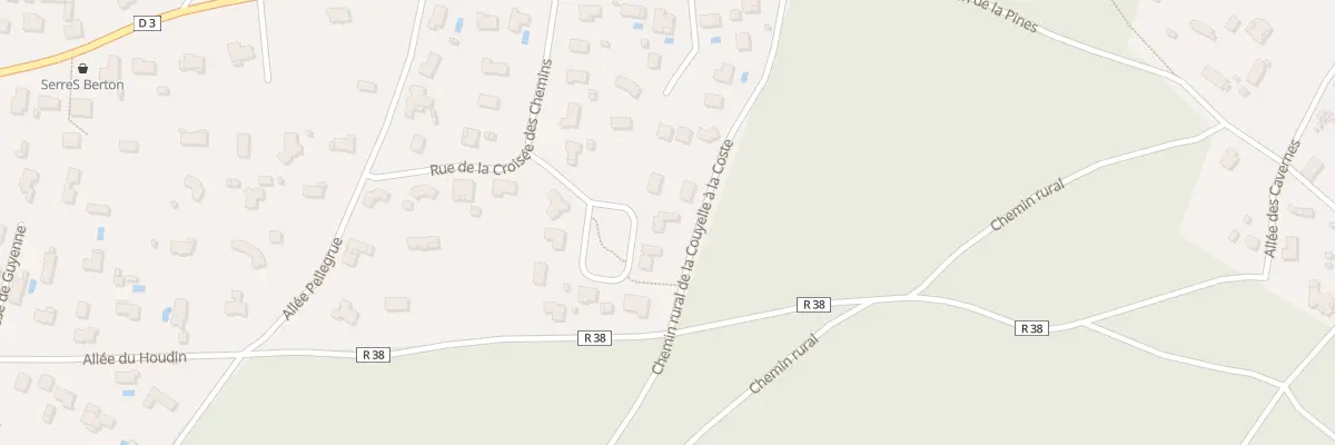 Plan du 16 Rue de la Croisée des Chemins à Belin-Béliet