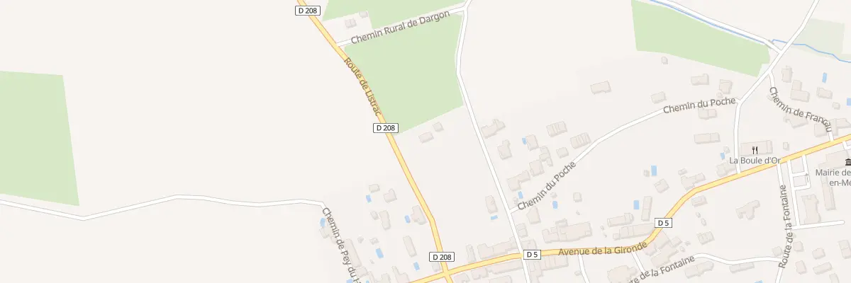 Plan du 15 Rte de Listrac à Moulis-en-Médoc