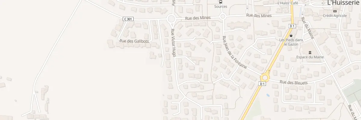 Plan du 11 Rue Victor Hugo à L’Huisserie