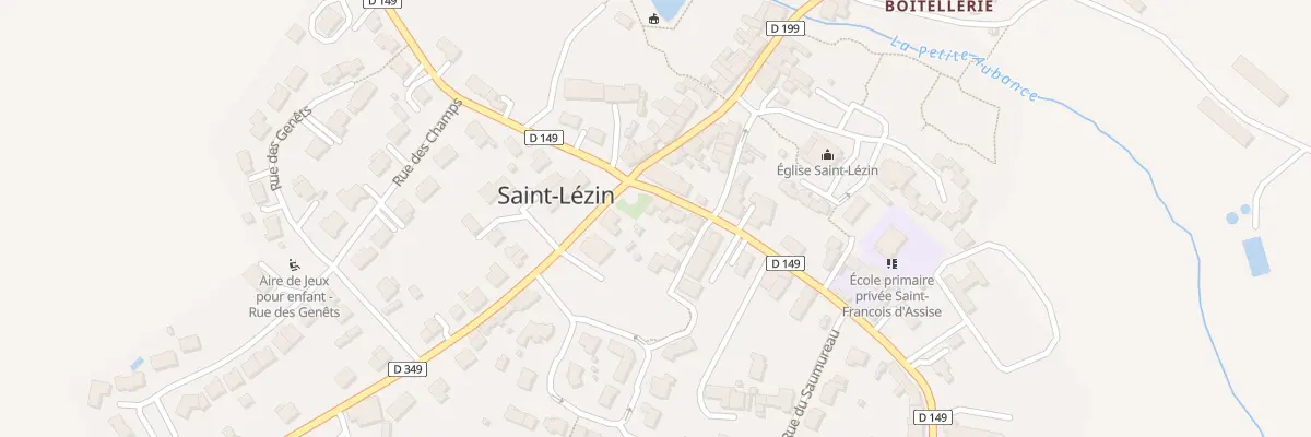 Plan du 2 Rue d’Anjou de Saint-Lézin à Chemillé-en-Anjou