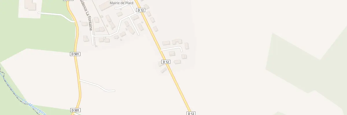 Plan du 1 Res de la Cour à Placé