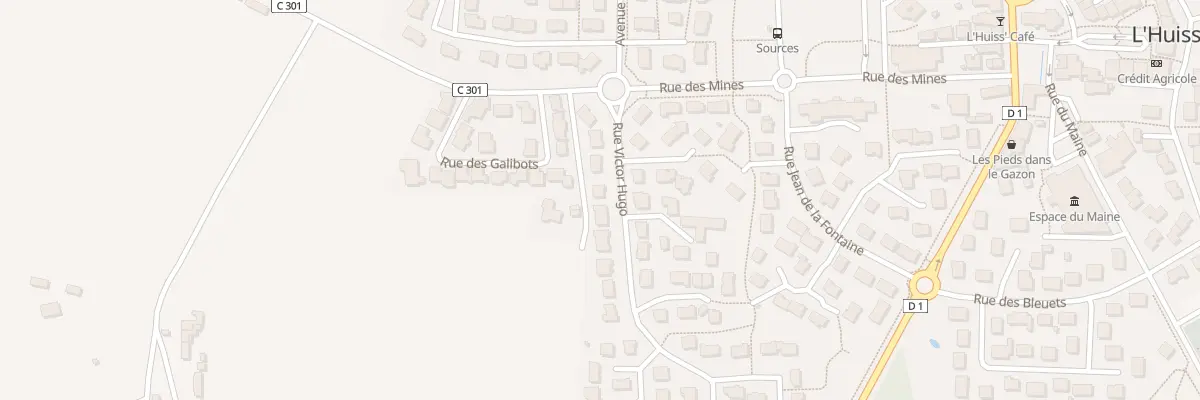Plan du 8 Rue Victor Hugo à L’Huisserie