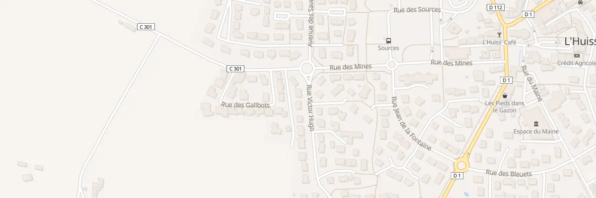 Plan du 4 Rue Victor Hugo à L’Huisserie