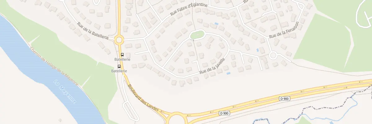 Plan du 13 Rue de la Javelle à Changé
