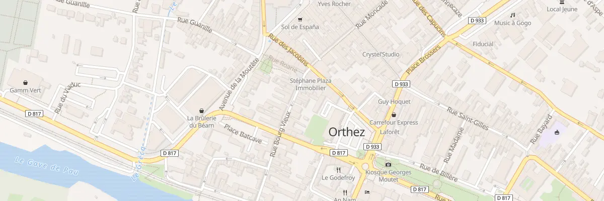 Plan du 36 Rue Bourg-Vieux à Orthez