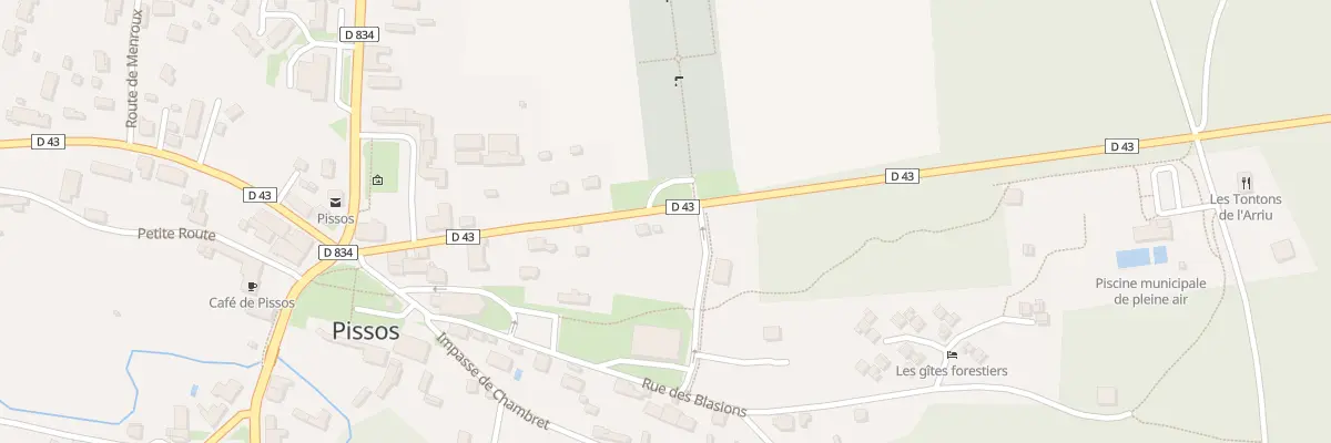 Plan du 258 Rte de Sore à Pissos