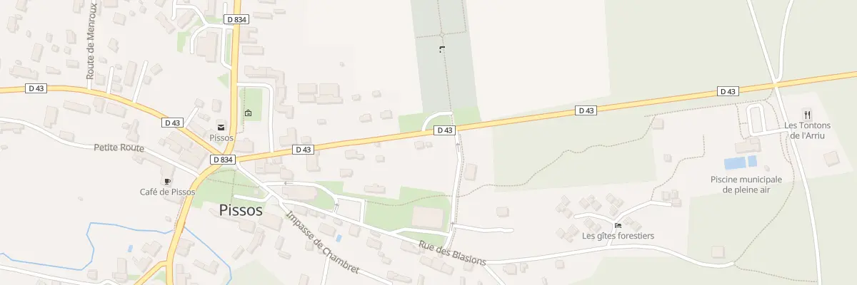 Plan du 258 Rte de Sore à Pissos