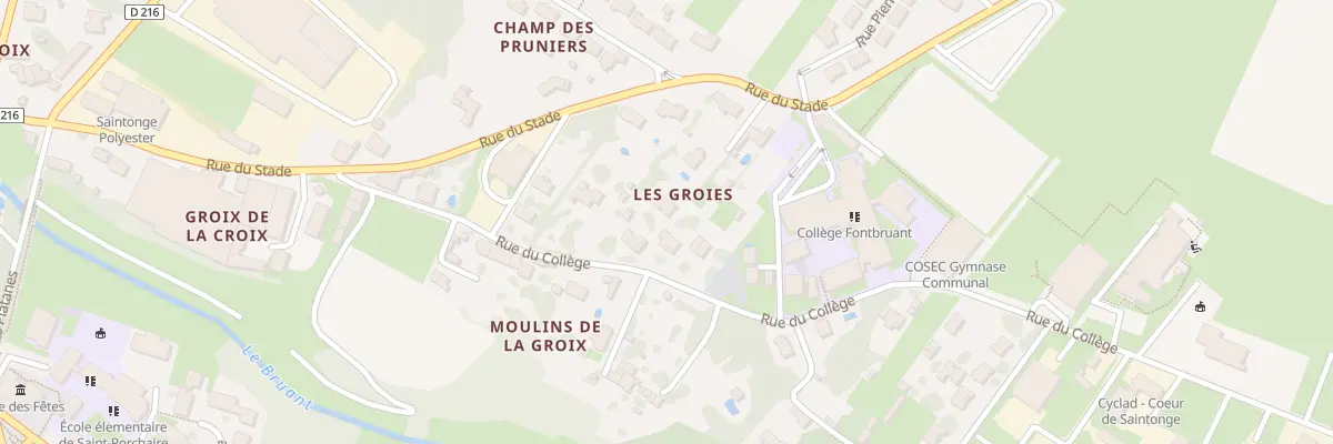 Plan du 11B Rue du Collège à Saint-Porchaire
