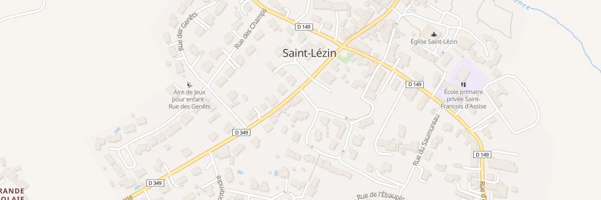 Plan du 3 Rue de la Mairie de St Lezin à Chemillé-en-Anjou