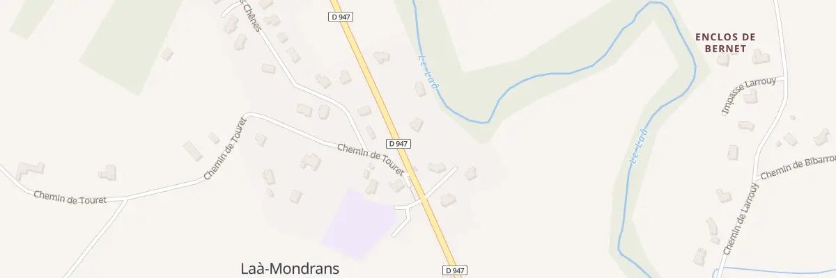 Plan du 9658 Rte d’Orthez à Laà-Mondrans