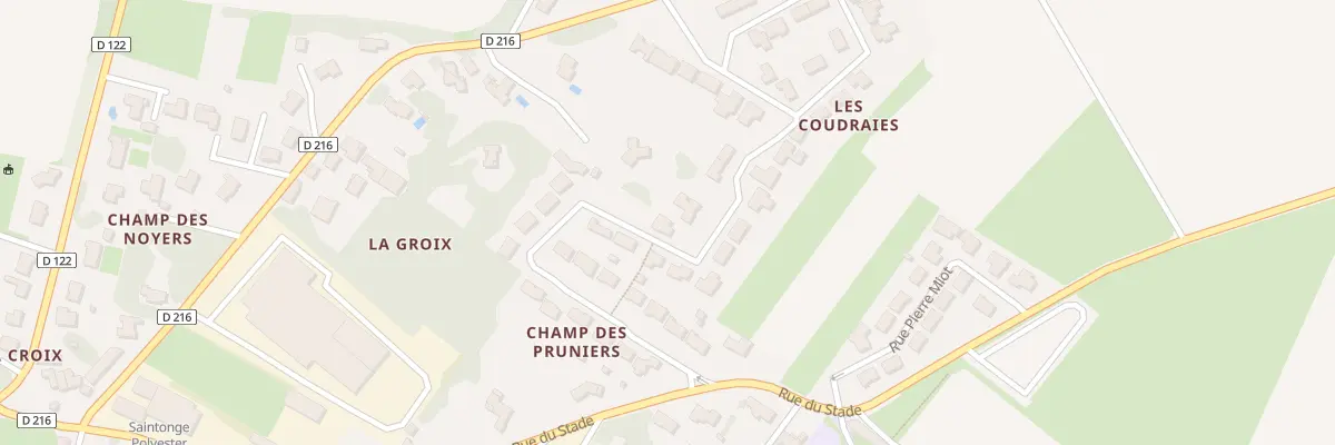 Plan du 25 Rue Pierre de Coubertin à Saint-Porchaire