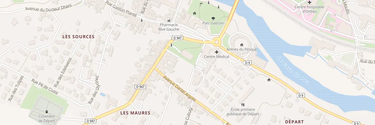 Plan du 3 Rue des Freres Reclus à Orthez