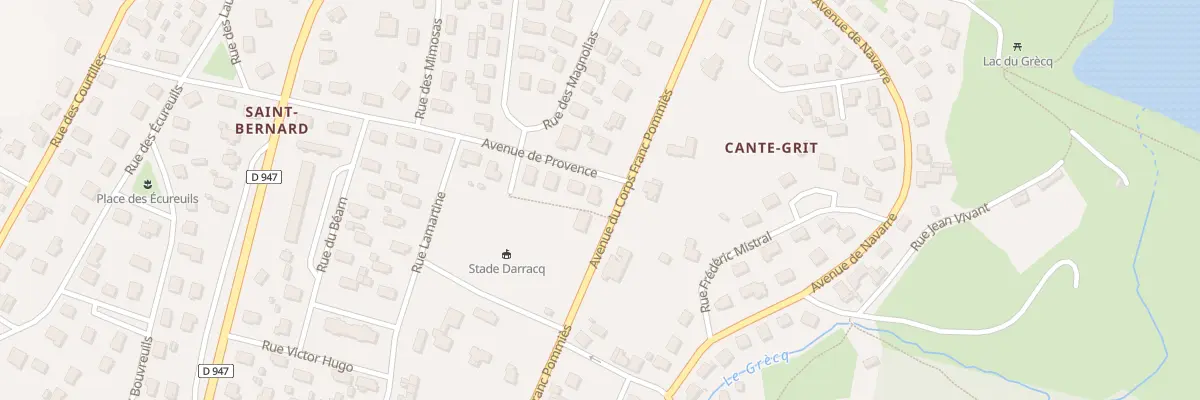 Plan du 30 Av de Provence à Orthez