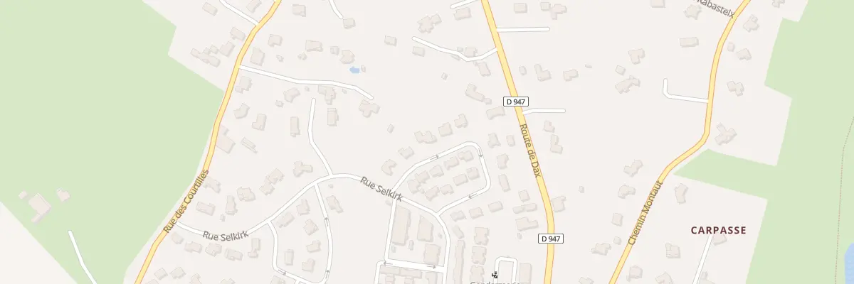 Plan du 6 Rue Auger de Subercaze à Orthez