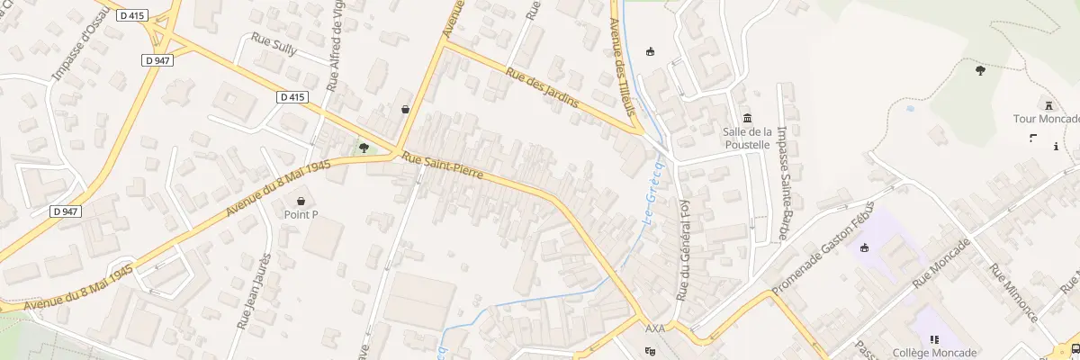 Plan du 38 Rue Saint-Pierre à Orthez