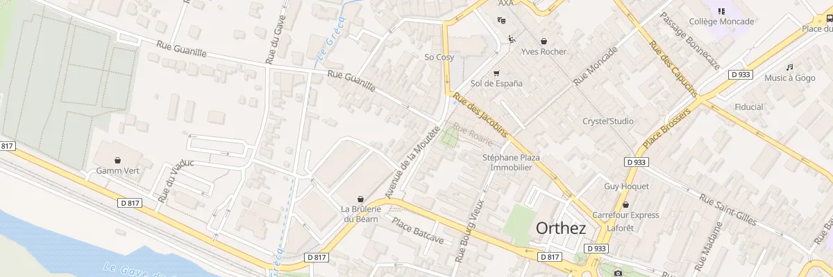 Plan du 8 Av de la Moutete à Orthez