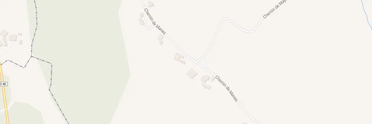 Plan du 1471 Che de Manes à Bonnut