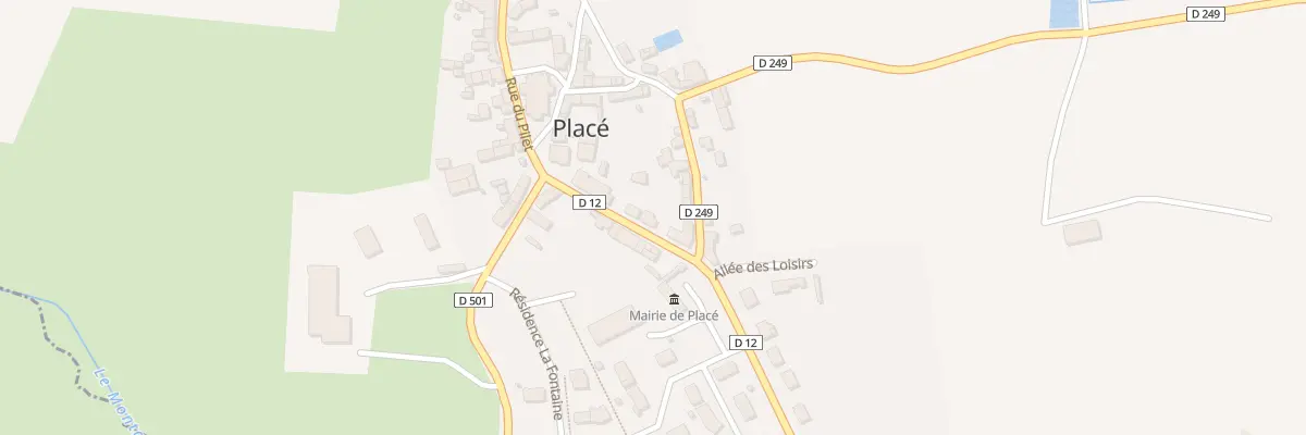 Plan du 4 Rue du Prieure à Placé
