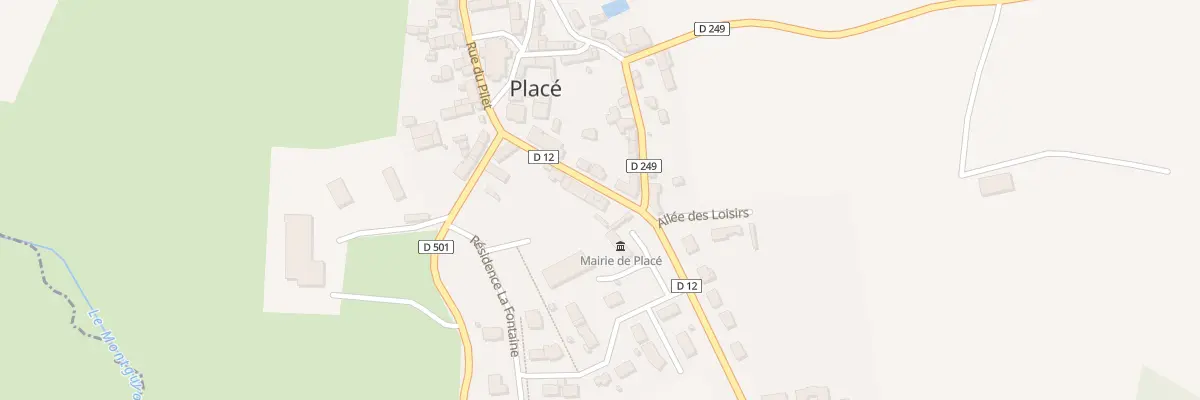 Plan du 9 Rue du Prieure à Placé