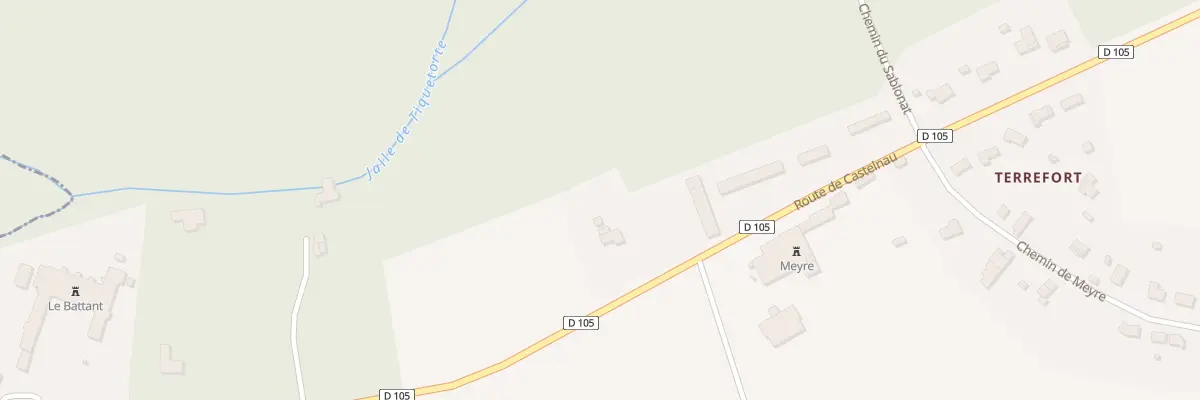 Plan du 69 Rte de Castelnau à Avensan