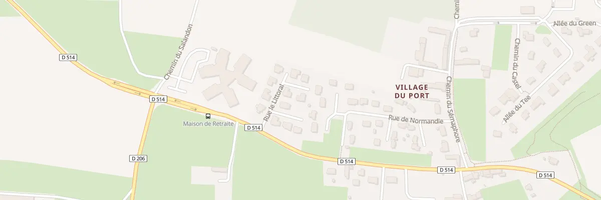 Plan du 7 Rue le Littoral à Port-en-Bessin-Huppain